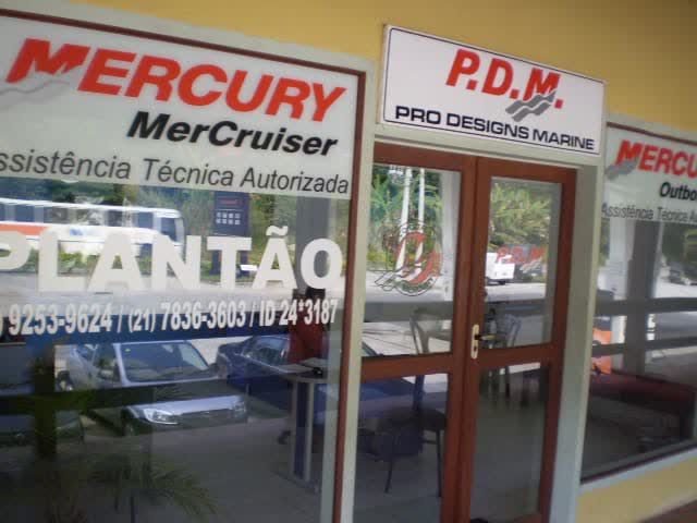 Fachada antiga da oficina, ex-assistência técnica autorizada Mercury MerCruiser